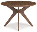 Lyncott - Round Dining Room Table - Brown