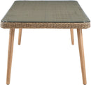Seacrest - Tempered Glass Top And Wicker Outdoor Patio Dining Table