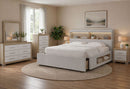Sadie - Queen Bed With Storage - Beige