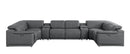2679 - 8-Piece U-Shaped Power Reclining Sectional In Genuine Leather (2 Recliners)