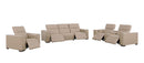 1208 - Modular Leather Set With 5 Power Recliners & Power Headrests