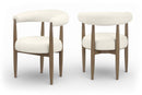 Sable - Vegan Leather Upholstered Dining Chair (Set of 2) - Brown Base