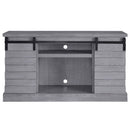 Amrita - TV Stand With Fireplace - Gray Oak