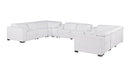 1208 - 10 Piece U Shaped Leather Sectional With 4 Power Recliners & Power Headrest