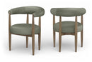 Sable - Vegan Leather Upholstered Dining Chair (Set of 2) - Brown Base
