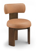 Atelier - Vegan Leather Upholstered Dining Chair (Set of 2) - Painted Brown Frame