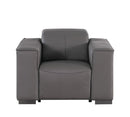 1208 - Leather Power Reclining Chair With Power Headrest