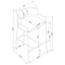 Comstock - Upholstered Low Back Stool