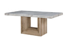 D02 - 9 Piece Dining Room Set (Dining Table And 8 Dining Chairs) - Beige / Natural
