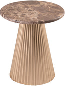 Cindra - Genuine Marble Top And Iron Base Table