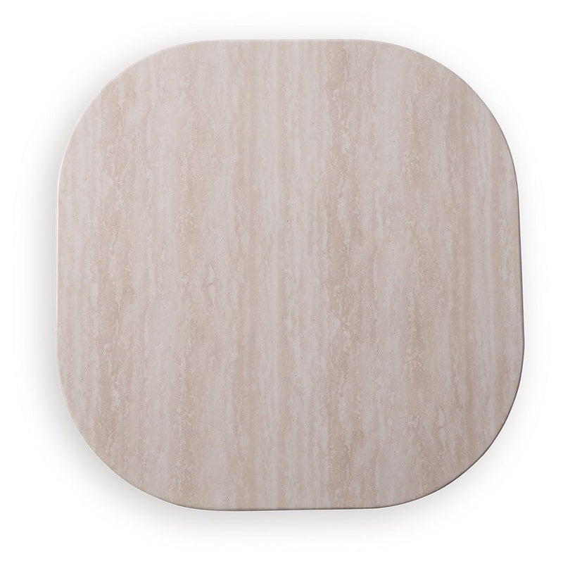 Dolan Creek - Square End Table - Beige / Brown