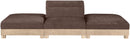 Turin - Chenille Fabric Upholstered Modular Sectional - Brown