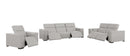 1208 - Leather Reclining Set (Sofa, Loveseat & Chair With 5 Power Recliners)