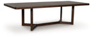 Dilenno - Rectangular Dining Room Extension Table - Dark Brown