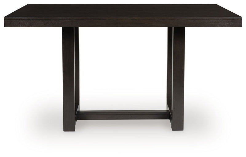 Neymorton - Rectangular Dining Room Counter Table - Dark Grayish Brown