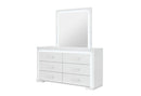 Naomi - Dresser With LED - Silver