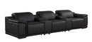 9762 - 5-Piece Modular Power Reclining Sofa And Loveseat Set With 3 Power Recliners In