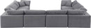 Comfy - 8 Piece Velvet Modular Sectional