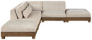 Turin - Chenille Fabric Upholstered Modular Sectional - Taupe