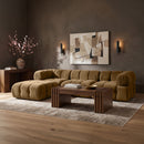 Orin - Velvet 4 Piece Modular Sectional With Chaise