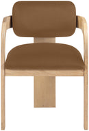 Cedra - Velvet Performance Fabric Upholstered Dining Chair (Set of 2) - Natural Frame