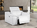 2679 - Power Reclining Chair With Power Headrest In Genuine Leather - Beige