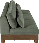 Turin - Chenille Fabric Upholstered Modular Sectional - Green