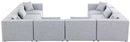 Cube - Linen 8 Piece Modular Sectional