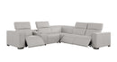 1208 - 6-Piece L-Shaped Leather Reclining Sectional With 3 Power Recliners