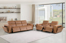1224 - 6-Piece Modular Power Reclining Sofa And Console Loveseat Set In With 5 Power Recliners & Power Headrests