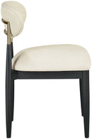 Riccio - Dining Side Chair (Set of 2) - Black And Gold Frame