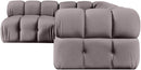 Orin - Fabric Velvet 4 Piece Modular Sectional