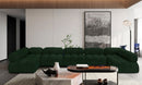 Ames - 7 Piece Boucle Fabric Modular Sectional
