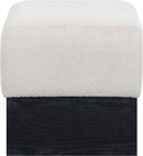 Havre - Ottoman / Stool With Black Base
