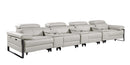 1246 - Modular Power Triple Reclining Triple Console Sofa With Power Reclining Headrests