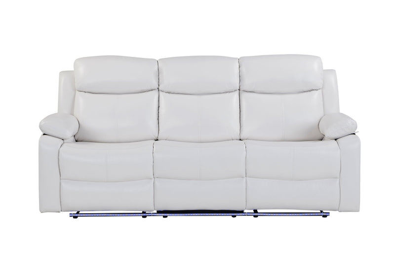 U6026 - Reclining Sofa With LED - White