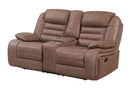 U2250 - Console Reclining Loveseat - Brown