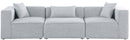 Cube - Linen Modular 3 Seat Sofa