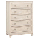 Pembroke - 5-Drawer Chest Of Drawers - Washed Oak