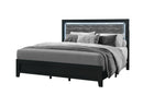 Reid - Queen Bed With LED - Black