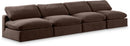 Comfy - Velvet Modular Armless Sofa 4 Seats