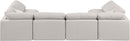Indulge - Linen 6 Piece Modular U-Shaped Sectional