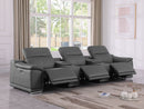 9762 - 5-Piece Modular Power Reclining Sofa And Loveseat Set With 3 Power Recliners In