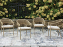 Orchard Beach - Arm Chair With Cushion (Set of 4) - Beige