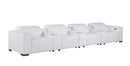 1208 - 7 Piece Leather Sofa With 4 Power Recliners And Power Headrests