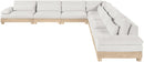Turin - Chenille Fabric Upholstered Modular Sectional - White