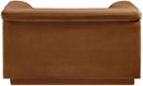 Cascade - Velvet Chair - Saddle