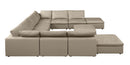 1100 - Top-Grain Italian Leather 11-Piece Sectional With Chaise