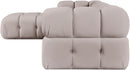 Orin - Velvet 4 Piece Modular Sectional With Chaise