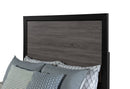 Lisbon - 4 Piece King Bedroom Set (Bed, Dresser, Mirror, Nightstand) - Black / Gray